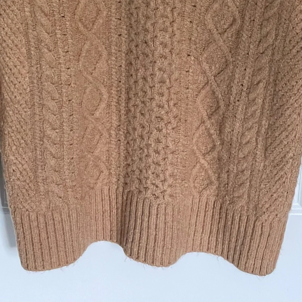 J. Crew relaxed stretch merino cable-knit sweater boyfriend fit 47588